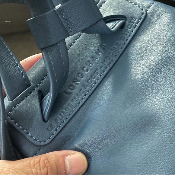 😃SOLD 😃 Extra Small Longchamp Le Pliage Cuir Backpack - Picture 5 of 16